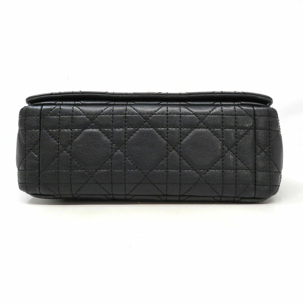 DIOR Caro Bag Shoulder Leather Calfskin Black Cannage - Picture 3 of 11